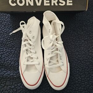 Converse White High-Top Sneakers